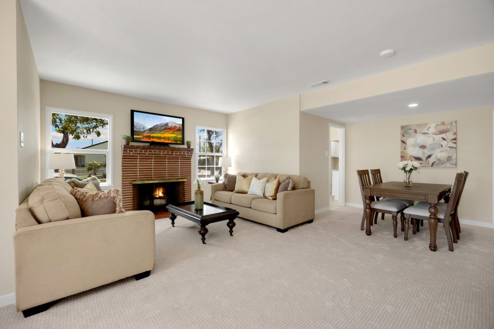 Professional staging by the Darryl & JJ Jones Team at a home in Montebello